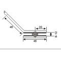 Zink-Legierung Einseitige Seite 135 Grad Glas-Befestigung verwendet in Fixing Glass (CR-G09)